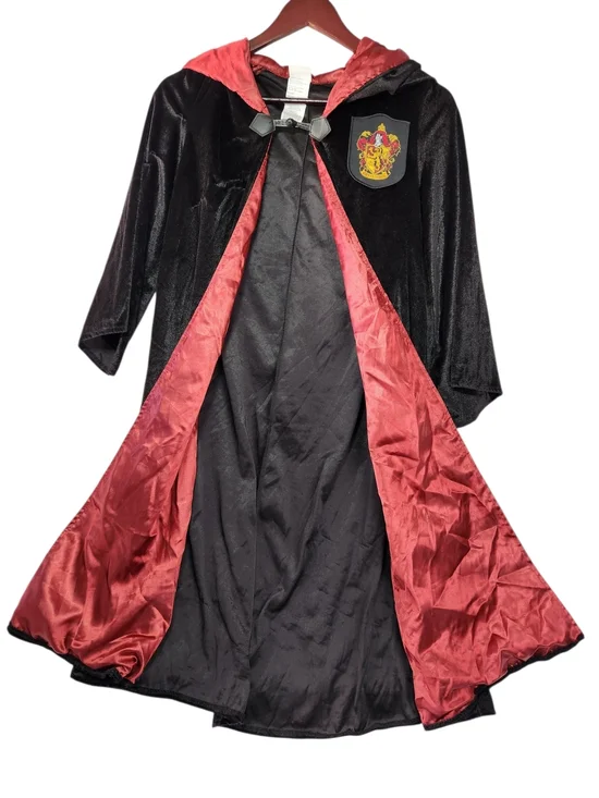 Harry Potter Velvet Gryffindor Robe Kids Size Med 7-8 Cosplay Halloween Wizard - Picture 3 of 11